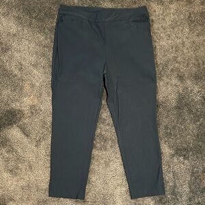 Teal ankle pants